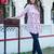 Women'S Floral Printed Short Kurti (White)