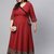 Women'S Cotton Printed Angrakha Style Anarkali Kurta (Maroon)