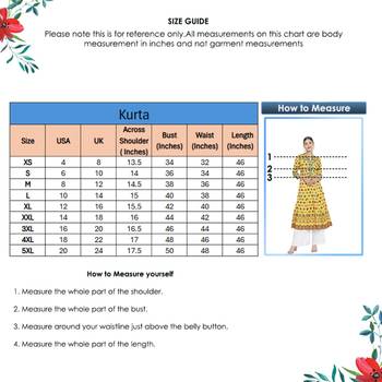  women's rayon patola printed anarkali kurti (yellow) 6