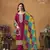 Rani pink embroidered chinon silk salwar suit with dupatta