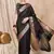 Riva Enterprise Women'S Cotton Silk Solid Print With Golden Woven Border Saree