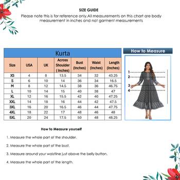 Women'S Plus Size Geomatrical Jamdani Printed Kurta (Black) 6
