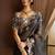 Black Georgette Saree, Designer Embroidery Saree, Party Wear Saree