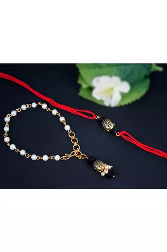 handmade buddha rakhi for brother, combo fancy design collection couple pair rakhi set