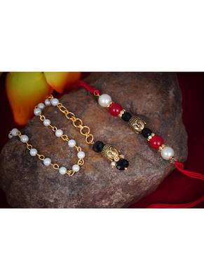 Handmade buddha rakhi for brother, combo pear fancy design collection couple pair rakhi set 3