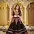 Black Georgette Circular Ghagra Choli Set