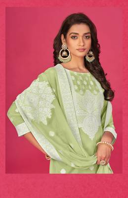Pista colour organza suit for trendy girlish party looks with resham work 2