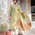 Pista colour ethnic style woven designer chanderi silk salwar suit