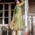 Pista colour ethnic style woven designer chanderi silk salwar suit