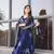 Heavy and ethnic graceful looks blue colour palazzo dress for partywear looks