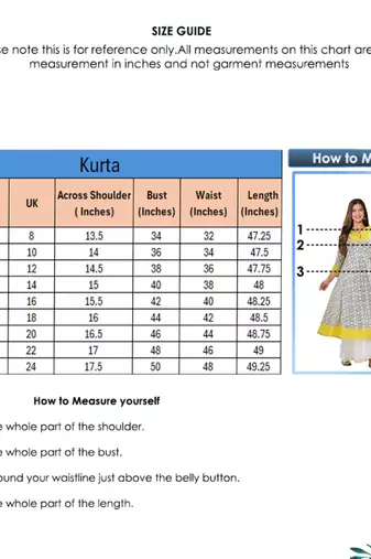 Women'S Cotton Geomatrical Printed Anarkali Kurti (Multi)