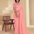 peach colour soft cotton silk saree with designer blouse
