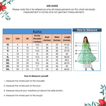 Women'S Cotton Tie & Dye Printed Anarkali Kurta (Green) 7