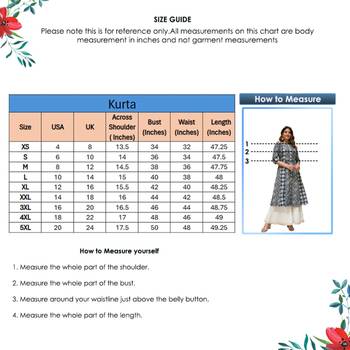 Women'S Cotton Geomatrical Printed A-Line Kurti (Blue) 6