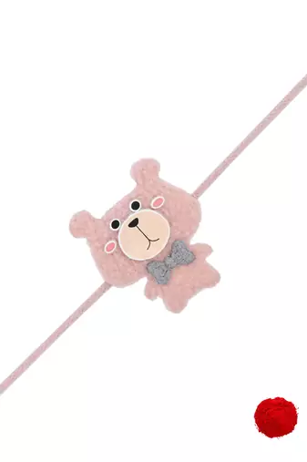 Soft fancy cartoon charater kids rakhi with roli chawal & rakshabandhan card