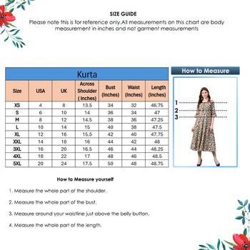Women'S Cotton Floral Print Anarkali Kurta (Maroon) 6