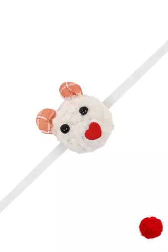 Soft fancy cartoon character kids led light rakhi with roli chawal & rakshabandhan card