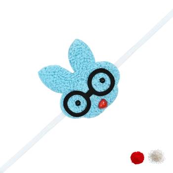 Soft fancy cartoon character kids led light rakhi with roli chawal & rakshabandhan card 2