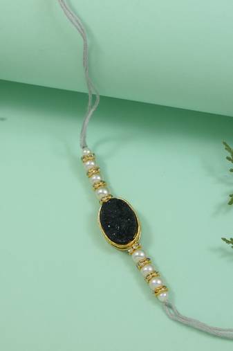 Fancy rakhi with roli chawal & rakshabandhan card for baby boys/bro/brother/bhai 