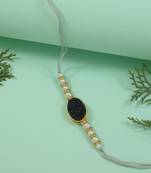 Fancy rakhi with roli chawal & rakshabandhan card for baby boys/bro/brother/bhai 