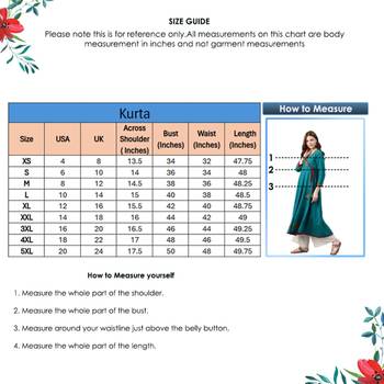 Women'S Cotton Slub Patch Work Angrakha Kurta (Teal) 6