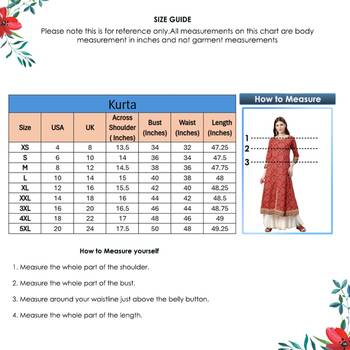 Womens Cotton Bandhej Print Anarkali Kurta (Red) 6