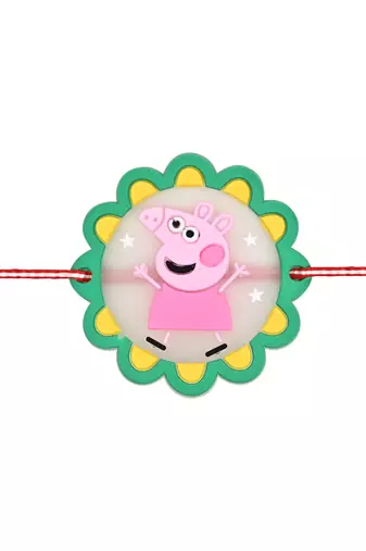 Fancy cartoon kids rakhi with roli chawal & rakshabandhan card for baby boys/bro/brother/bhai 