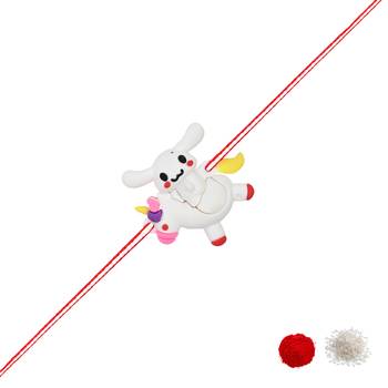 Fancy cartoon kids rakhi with roli chawal & rakshabandhan card for new born baby boys/bro/brother/bhai  3