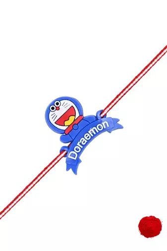 Fancy cartoon kids rakhi with roli chawal & rakshabandhan card for baby boys/bro/brother/bhai 