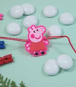 Fancy cartoon kids rakhi with roli chawal & rakshabandhan card for baby boys/bro/brother/bhai 