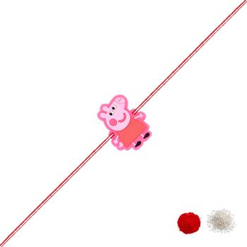 Fancy cartoon kids rakhi with roli chawal & rakshabandhan card for baby boys/bro/brother/bhai  2