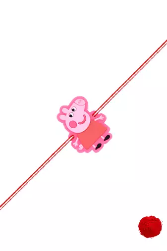 Fancy cartoon kids rakhi with roli chawal & rakshabandhan card for baby boys/bro/brother/bhai 