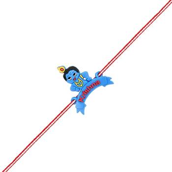 Fancy cartoon kids rakhi with roli chawal & rakshabandhan card for baby boys/bro/brother/bhai  2