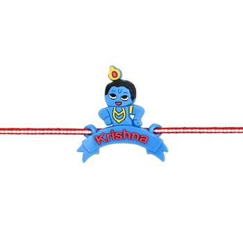 Fancy cartoon kids rakhi with roli chawal & rakshabandhan card for baby boys/bro/brother/bhai  3