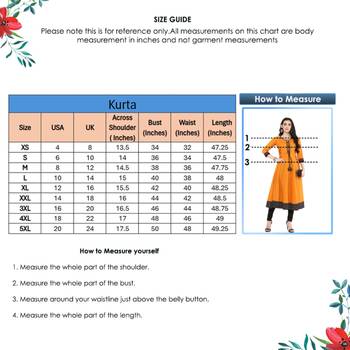 Women'S Cotton Slub Embroidered Anarkali Kurta 5