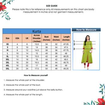 Women'S Cotton Slub Mirror Work Anarkali Kurta (Green) 6