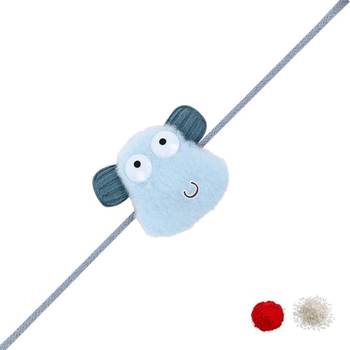 Soft fancy cartoon character kids led light rakhi with roli chawal & rakshabandhan card 2