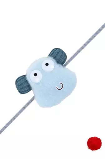 Soft fancy cartoon character kids led light rakhi with roli chawal & rakshabandhan card