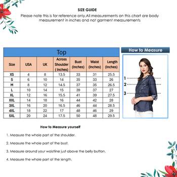 Women'S Blue Denim Regular Top 6