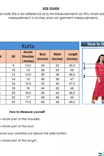 Women'S Cambric Cotton Zari Embroidered Straight Kurta (Pink)