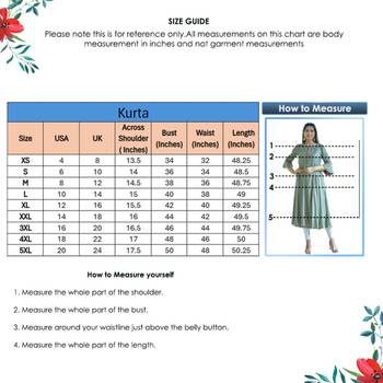 Women'S Shaded Poly Viscose Embroidered Anarkali Kurta (Green) 4