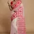 Women'S Cotton Silk Dhakai Softs Vojadi Dhakai Jamdani Sarees (White Red) Without Blouse