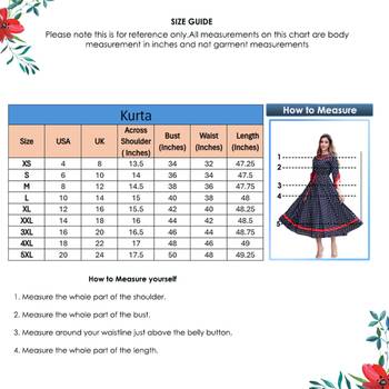Cambric Cotton Embroidered Geomatrical Print Anarkali Kurta Dress Black 6