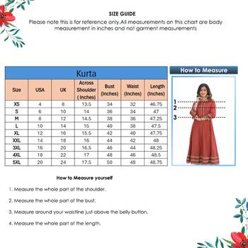Women'S Plus Size Cotton Floral Print Anarkali Kurta 6