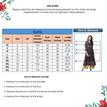 Women'S Plus Size Rayon Floral Printed Anarkali Kurta 6