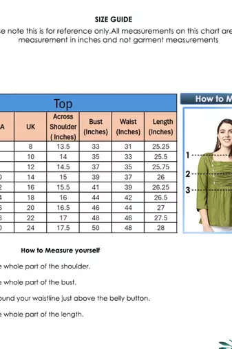 Rayon Solid Regular Top Green