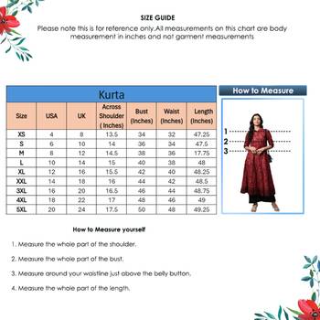 Women'S Cotton Floral Printed Anarkali Kurta 6