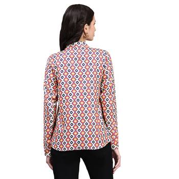 Pink blended cotton women shirt 4