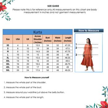 Women'S Rayon Zig-Zag Gold Print Anarkali Kurta (Orange) 6