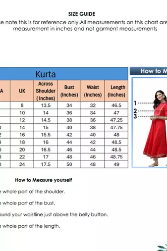Women'S Rayon Pintucks Anarkali Kurta (Red)